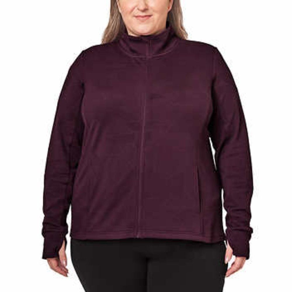 Mondetta Ladies' Jacquard‎ Full-Zip Jacket XXL Purple New with Tags!